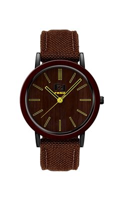 Tiong Orologio da uomo in legno di bambù orologio analogico